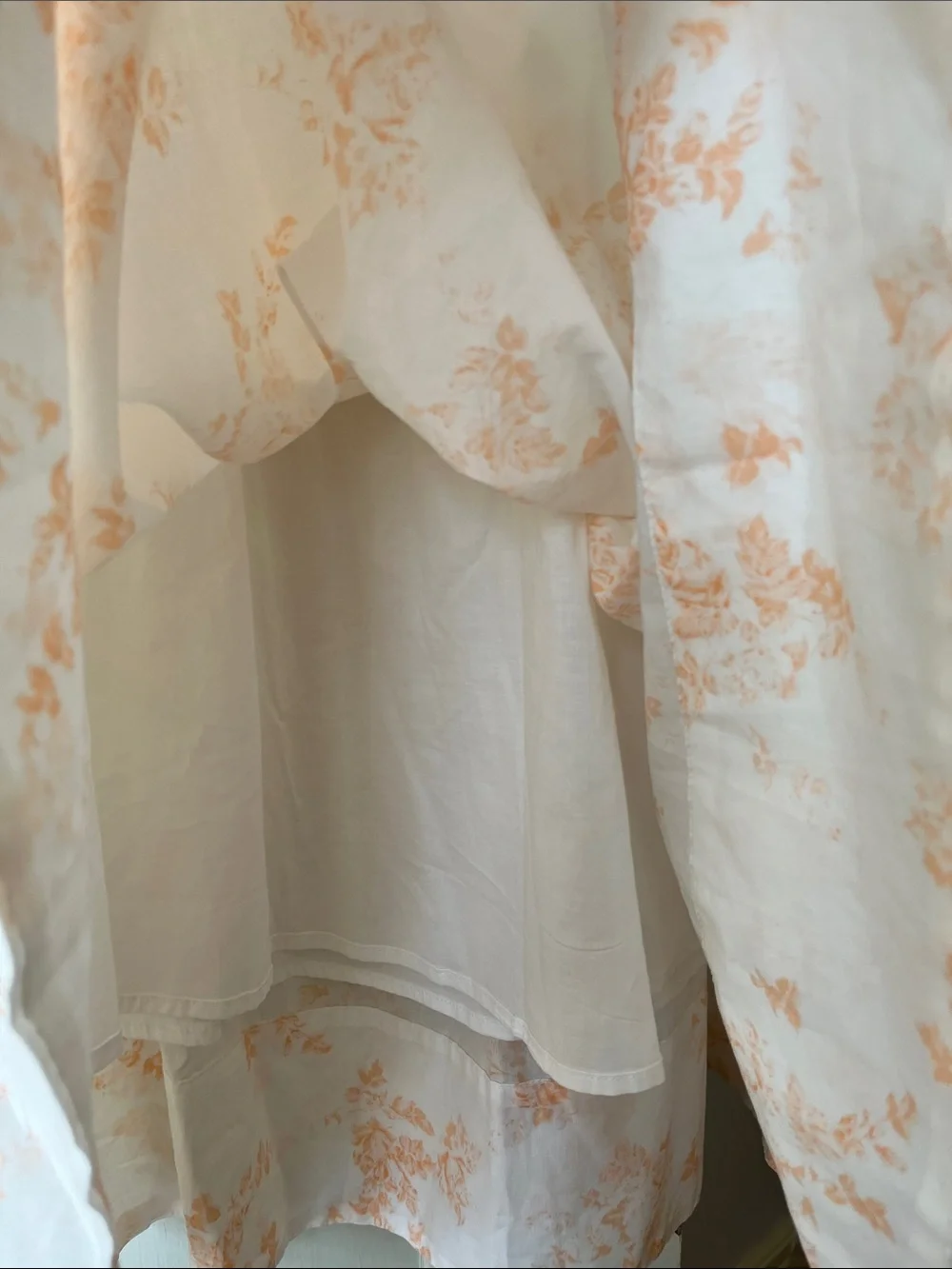 NWT Midi Maxi A-Line Skirt -Universal Thread Peach Floral Flower New with Tags S - Picture 5 of 6